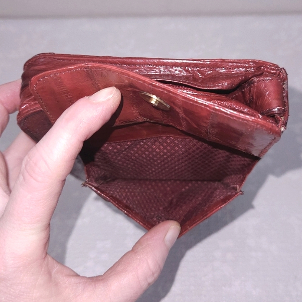 Vintage EEL Skin Clutch - Picture 7 of 16
